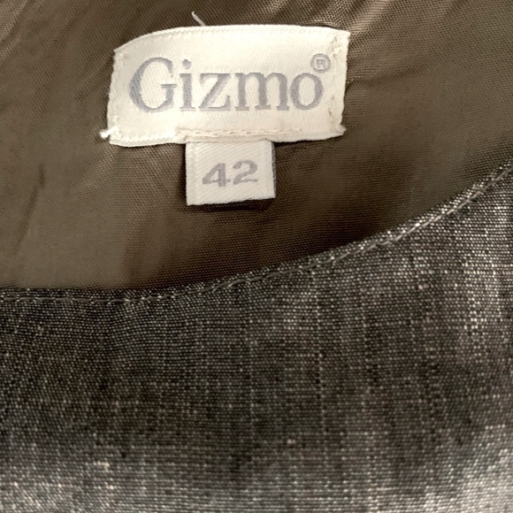 Shiny brownish Green linen straight pencil dress sleeveless long cord belt US 10 - Picture 5 of 13